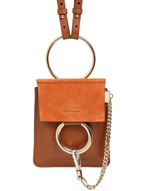 chloe faye mini sale|Small Faye Leather & Suede Shoulder Bag .